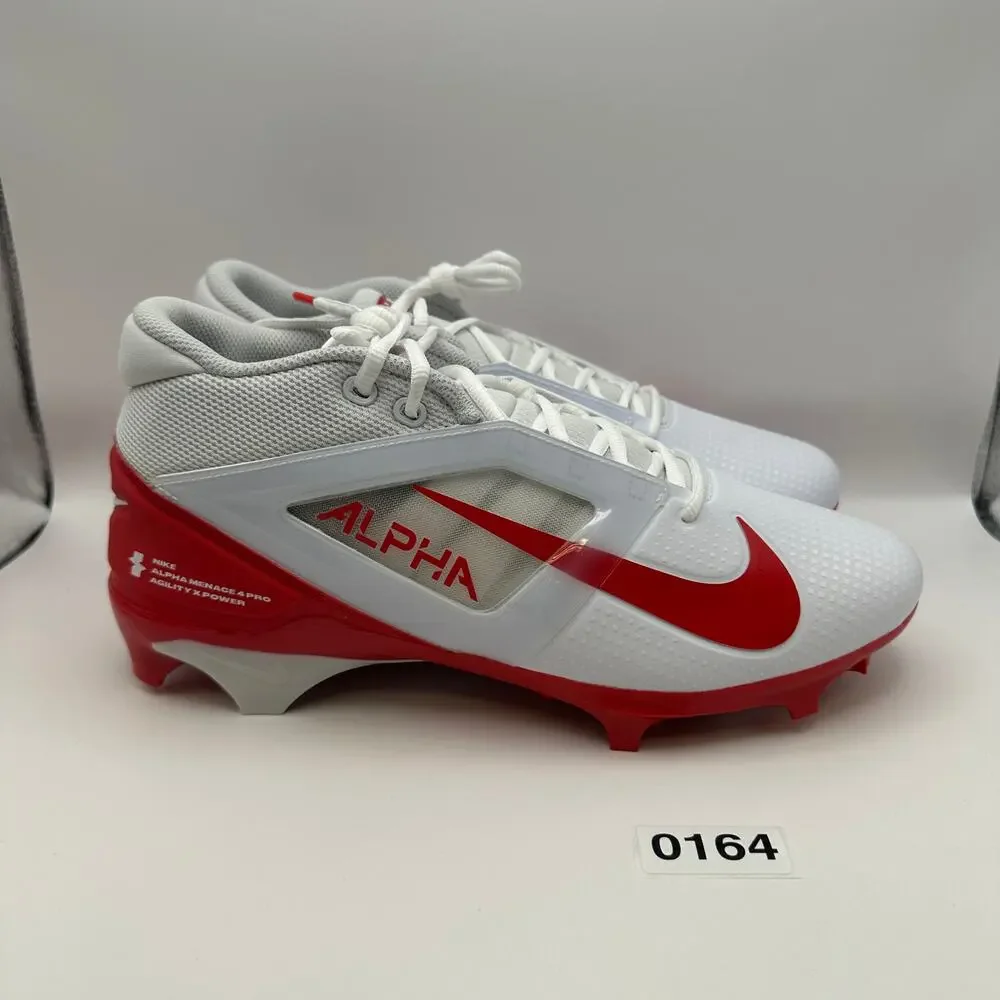 NIKE Men's 10 Alpha Menace 4 PRO Red/White FD7037-102